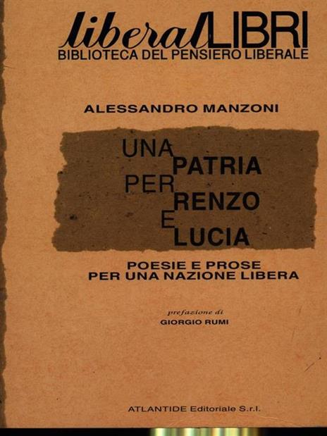 Una patria per Renzo e Lucia - Alessandro Manzoni - 3