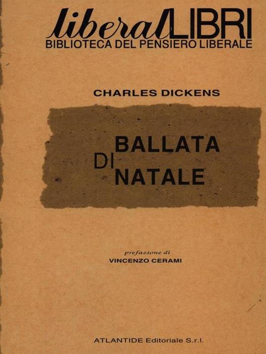 Ballata di Natale - Charles Dickens - copertina