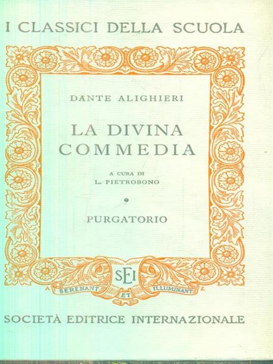 La divina commedia - Purgatorio - Dante Alighieri - copertina