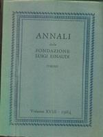 Annali della Fondazione Luigi Einaudi Volume XVIII. 1984