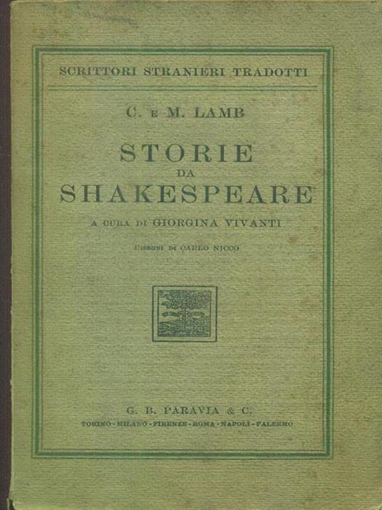 Storie da shakespeare - copertina