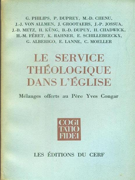 Le service theologique dans l'Eglise - 4