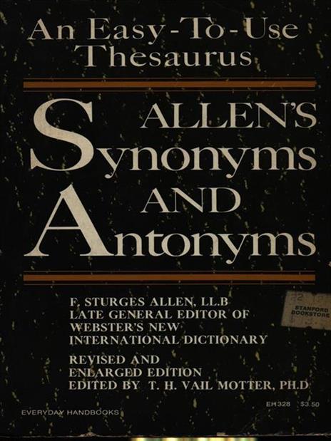 Allen's synonyms and antonyms - Allen - 2