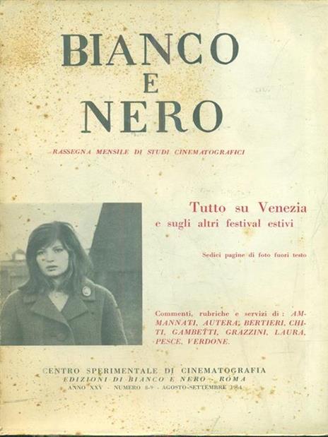 bianco e nero 8-9. agosto-settembre 1964 - 2