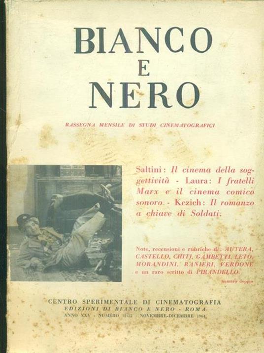 bianco e nero 11-12 / novembre-dicembre 1964 - copertina