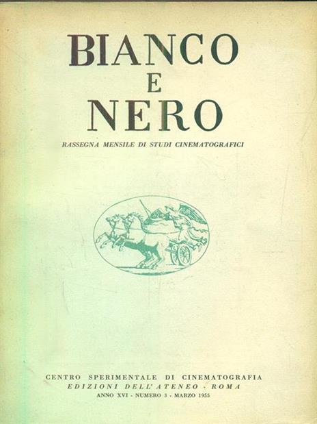 bianco e nero 3 / marzo 1955 - copertina