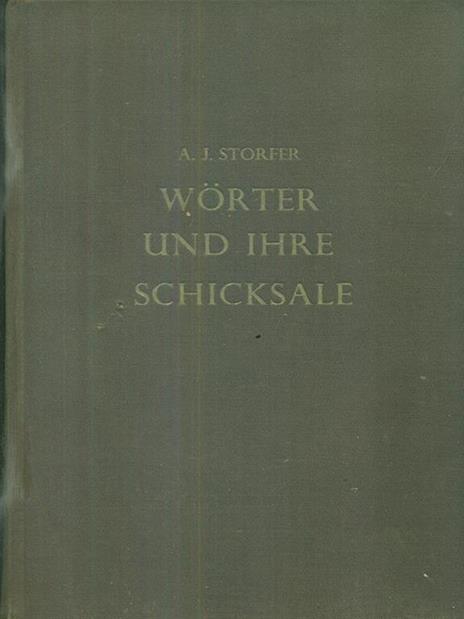 Worter und Ihre Schicksale - copertina