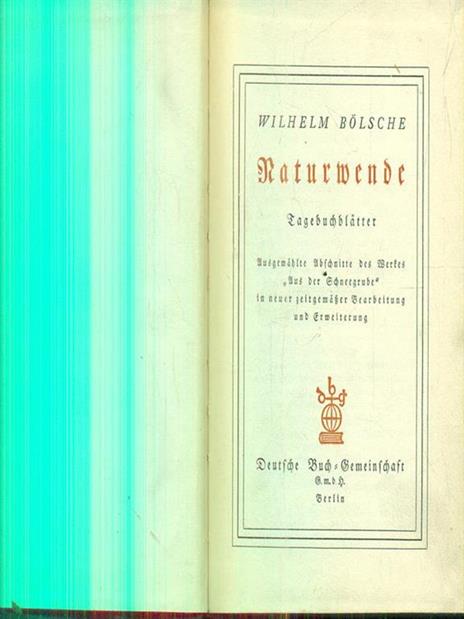 Naturwende. Tagebuchblatter - Wilhelm Bolsche - 2
