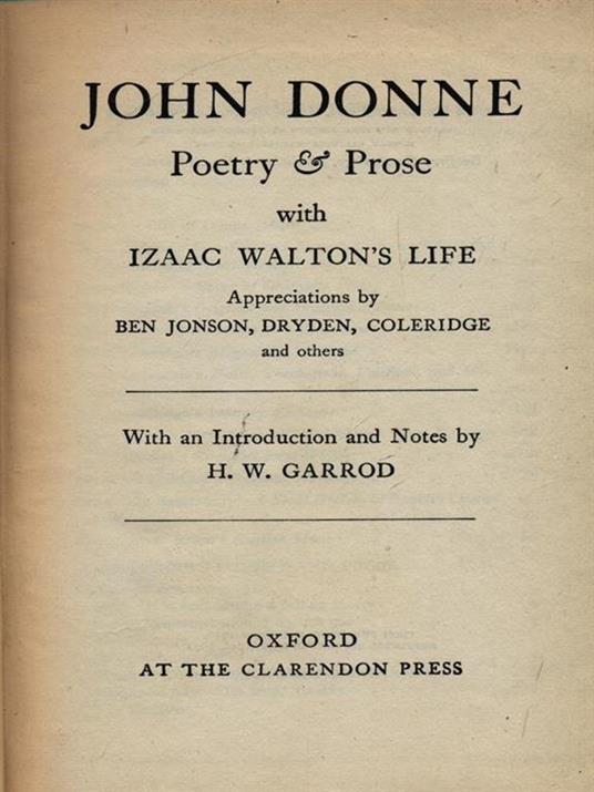 John Donne Poetry & prose - 2