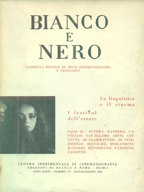 bianco e nero 7-8 / luglio-agosto 1966 - 2