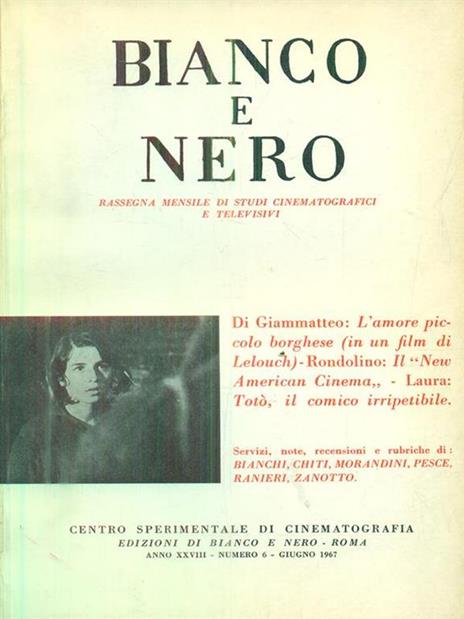 bianco e nero 6 / giugno 1967 - 2