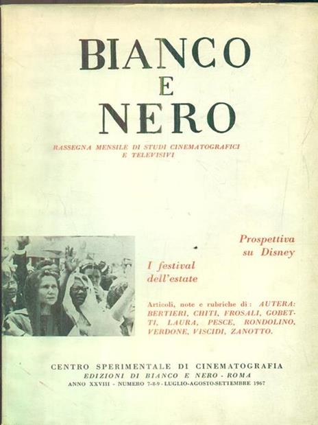 Bianco e nero 7-8-9 / luglio-agosto-settembre 1967 - 2