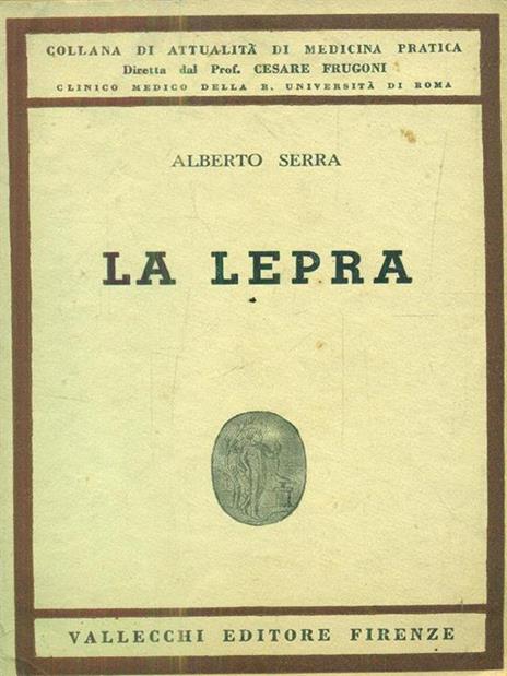 La lepra - Alberto Serra - copertina