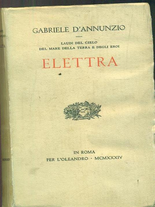 elettra - Gabriele D'Annunzio - 2