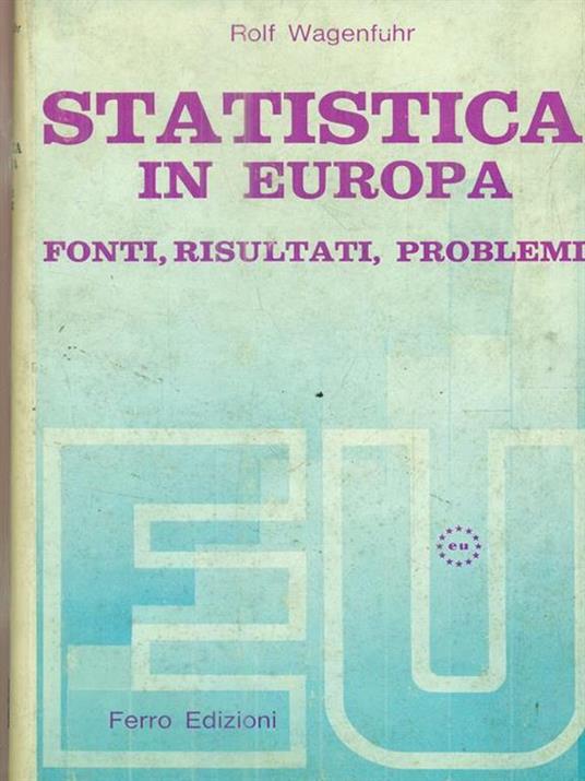 Statistica in Europa - Rolf Wagenfuhr - copertina