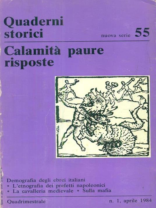 Quaderni storici 55 - Calamità paure risposte - 4