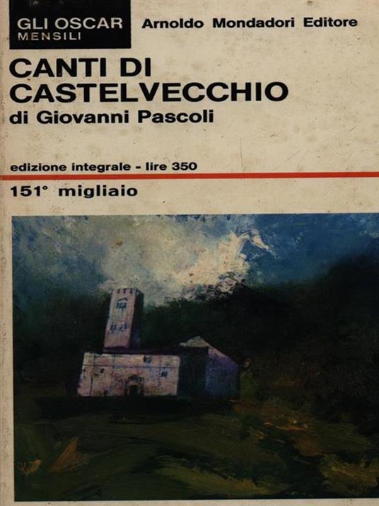 Canti di Castelvecchio - Giovanni Pascoli - copertina