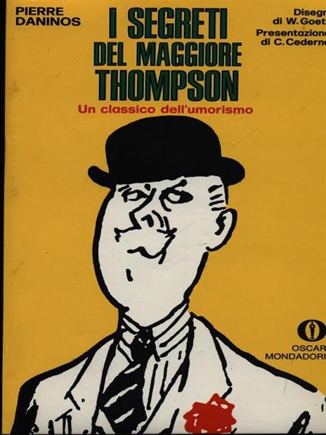 I segreti del maggiore Thompson - Pierre Daninos - copertina