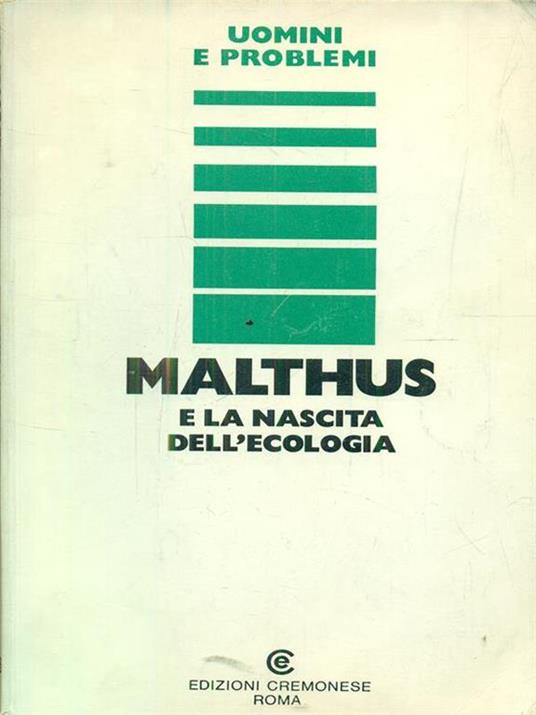 Malthus e la nascita dell'ecologia - Sergio Novi - copertina