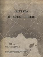 Rivista di studi liguri n. 3/luglio-settembre 1965