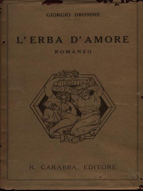 L' erba d'amore - Giorgio Drosinis - copertina