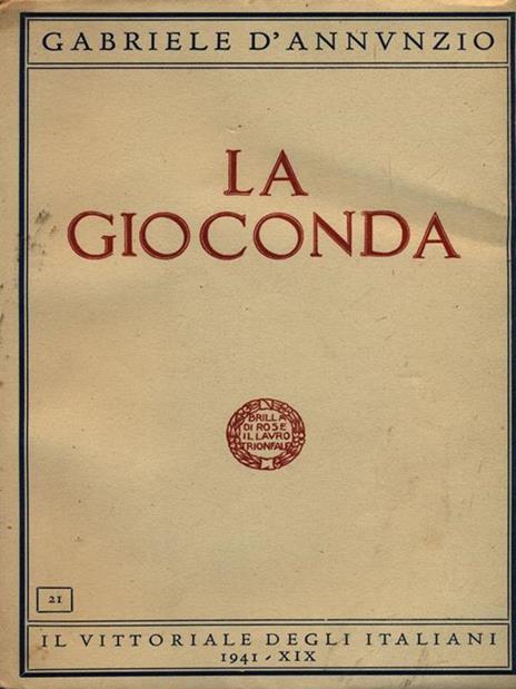 La gioconda - Gabriele D'Annunzio - 2