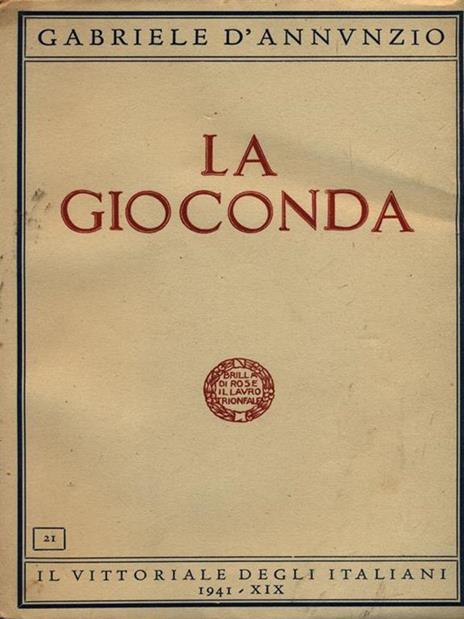 La gioconda - Gabriele D'Annunzio - 3