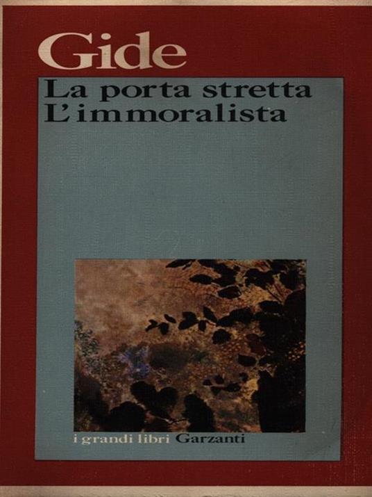 La porta stretta L'immoralista - André Gide - copertina