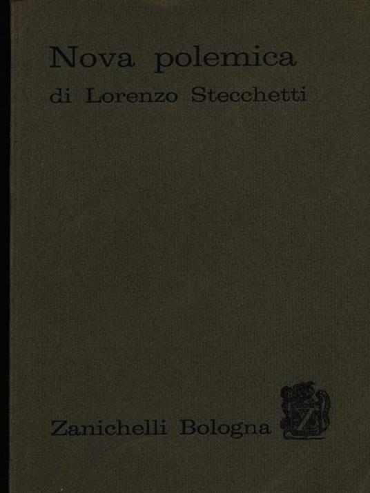 Nova polemica - Lorenzo Stecchetti - 2