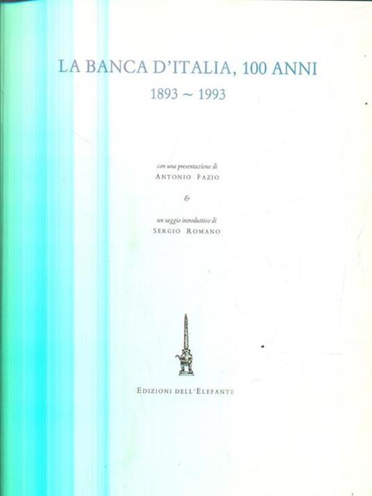 Banca d'Italia, 100 anni - 4