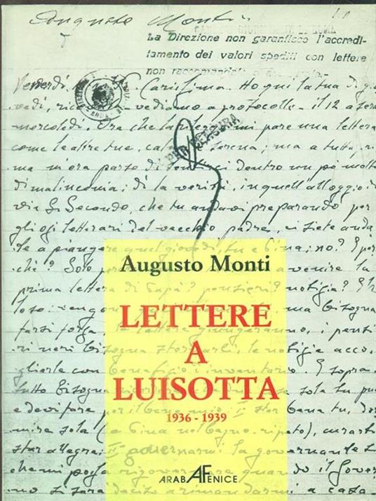 Lettere a Luisotta - Augusto Monti - copertina