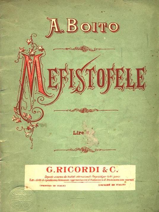 Mefistofele - Arrigo Boito - copertina