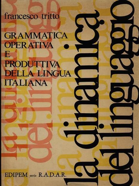 La dinamica del linguaggio - Francesco Tritto - copertina