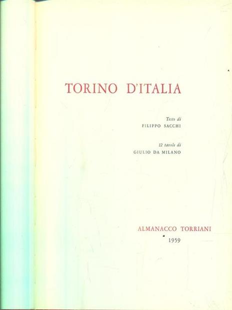 Torino d'Italia - copertina