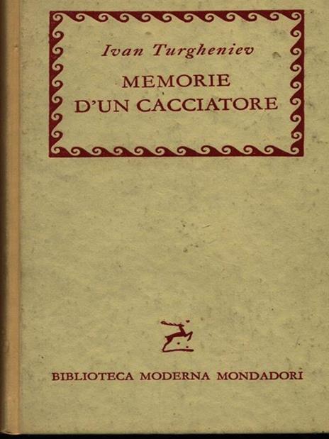 Memorie d'un cacciatore - Ivan Turgenev - copertina