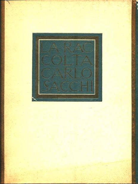 La raccolta Carlo Sacchi - copertina