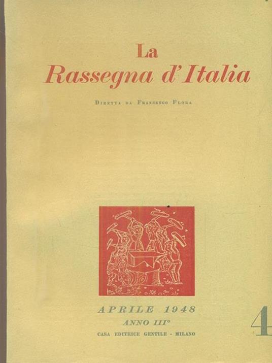 La rassegna d'Italia numero 4. aprile 1948 - 2