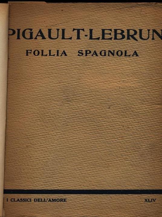 Follia spagnola - copertina