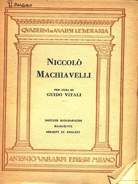 Niccolò Machiavelli - Guido Vitali - 3