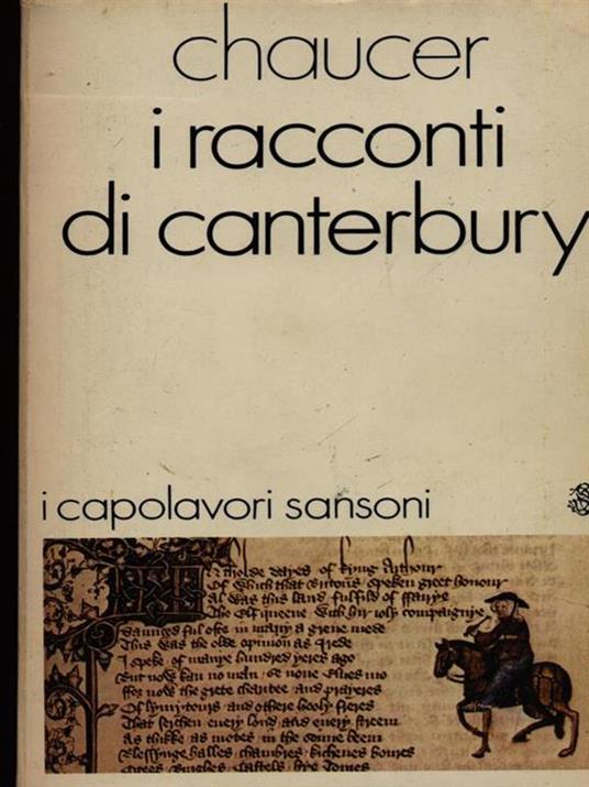 I racconti di Canterbury - Geoffrey Chaucer - copertina