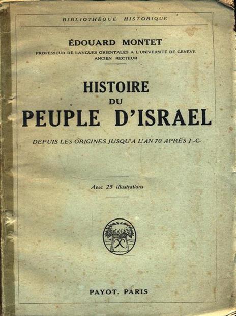 Histoire du peuple d'Israel - Edouard Montet - 3