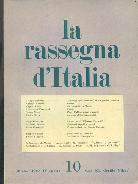 La rassegna d'Italia 10 / Ottobre 1949 - 2