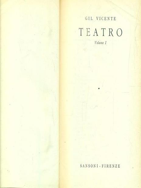 Teatro. Vol I - Gil Vicente - 6