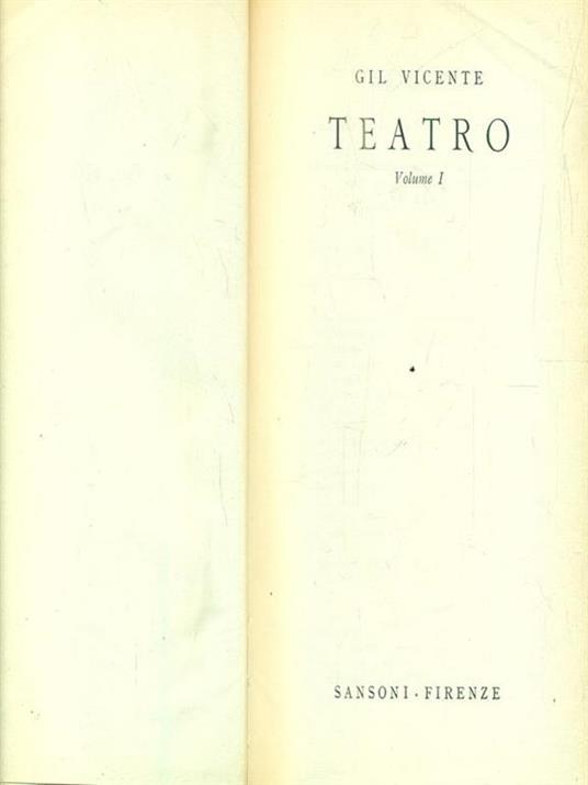 Teatro. Vol I - Gil Vicente - 6