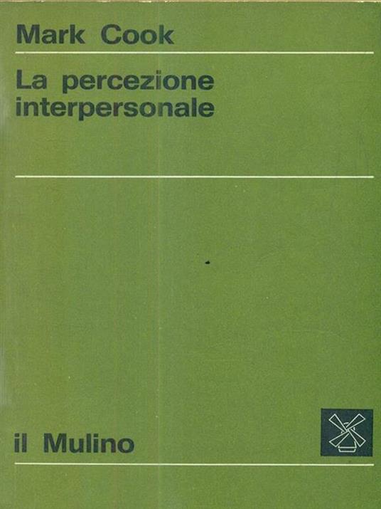 La percezione interpersonale - Mark Cook - copertina