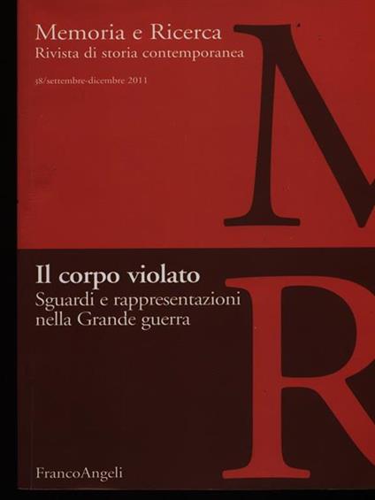 Memoria e ricerca n. 38/settembre-dicembre 2011 - copertina