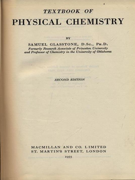 Textbook of physical chemistry - Samuel Glasstone - 2