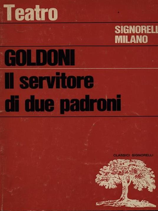 Il servitore di due padroni - Carlo Goldoni - copertina