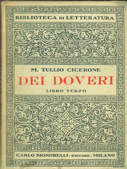 Dei doveri. Libro terzo - M. Tullio Cicerone - 2