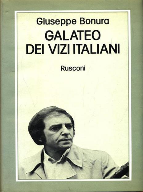 Galateo dei vizi italiani - Giuseppe Bonura - copertina